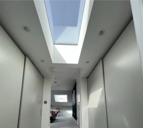 Innovative skylight in converted loft